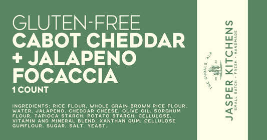 Gluten-Free Vermont Cheddar + Jalapeño Focaccia