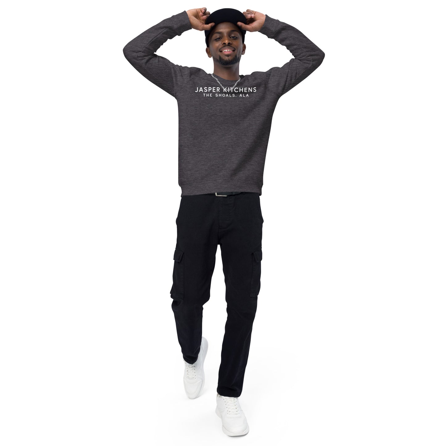 Jasper Kitchens Unisex Organic Raglan Sweatshirt